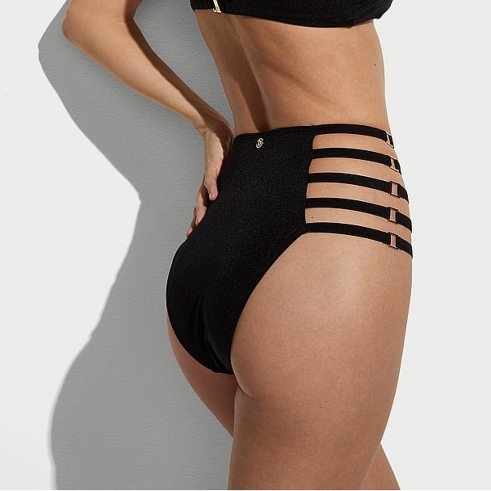 NWT Victoriaโs Secret Archives Sexy Cut-Out High-Waist Cheeky Bikini Bottom